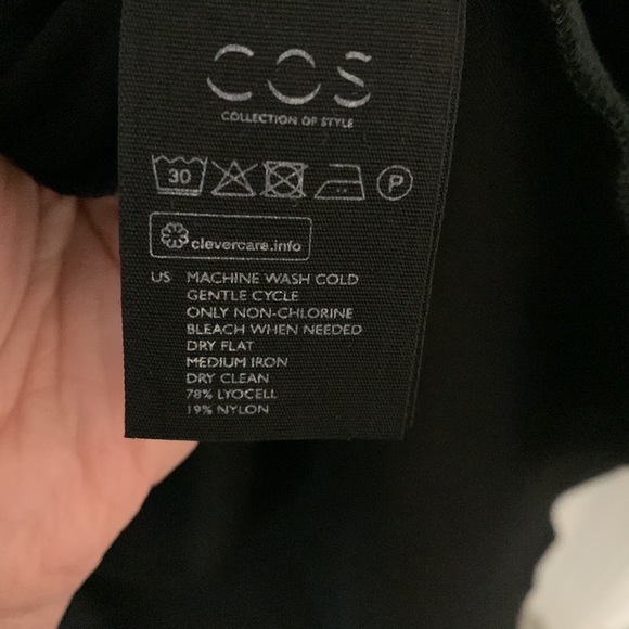 COS black A line dress M - Picture 4 of 4